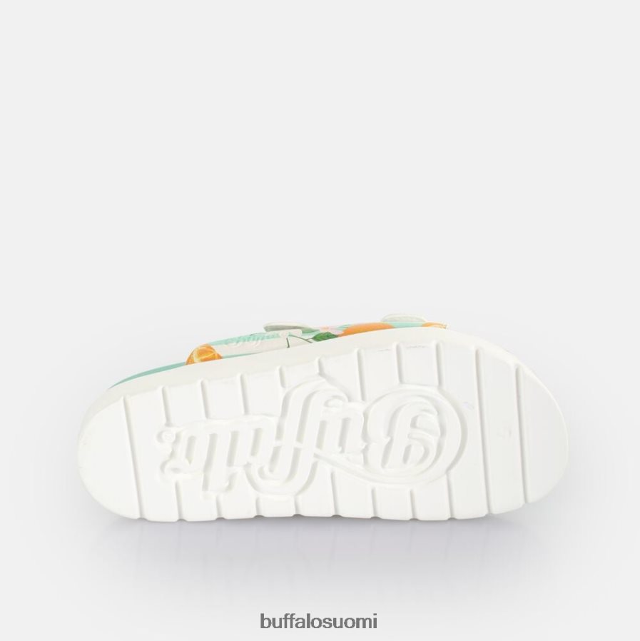 eve sol alusta slide vegaani DZ48H4291 vihreä/oranssi Buffalo |diat