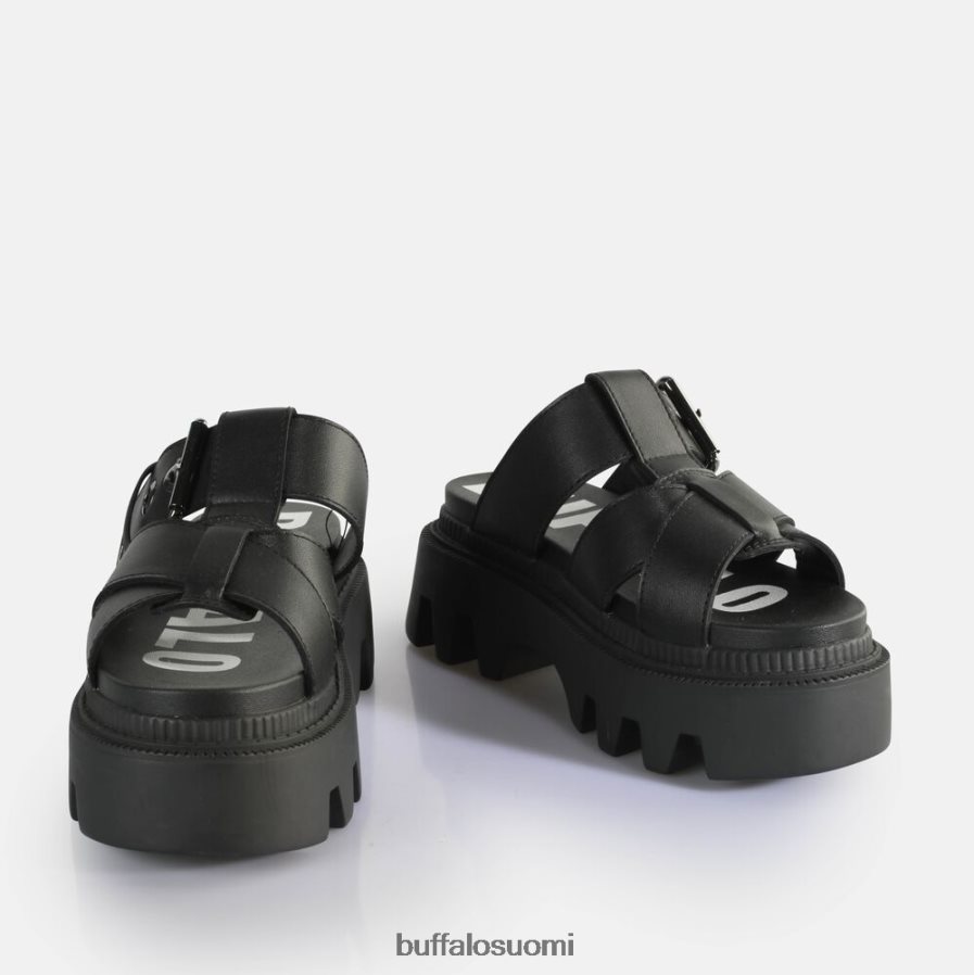 flora slide platform sandaalit vegaani DZ48H4565 musta Buffalo |diat