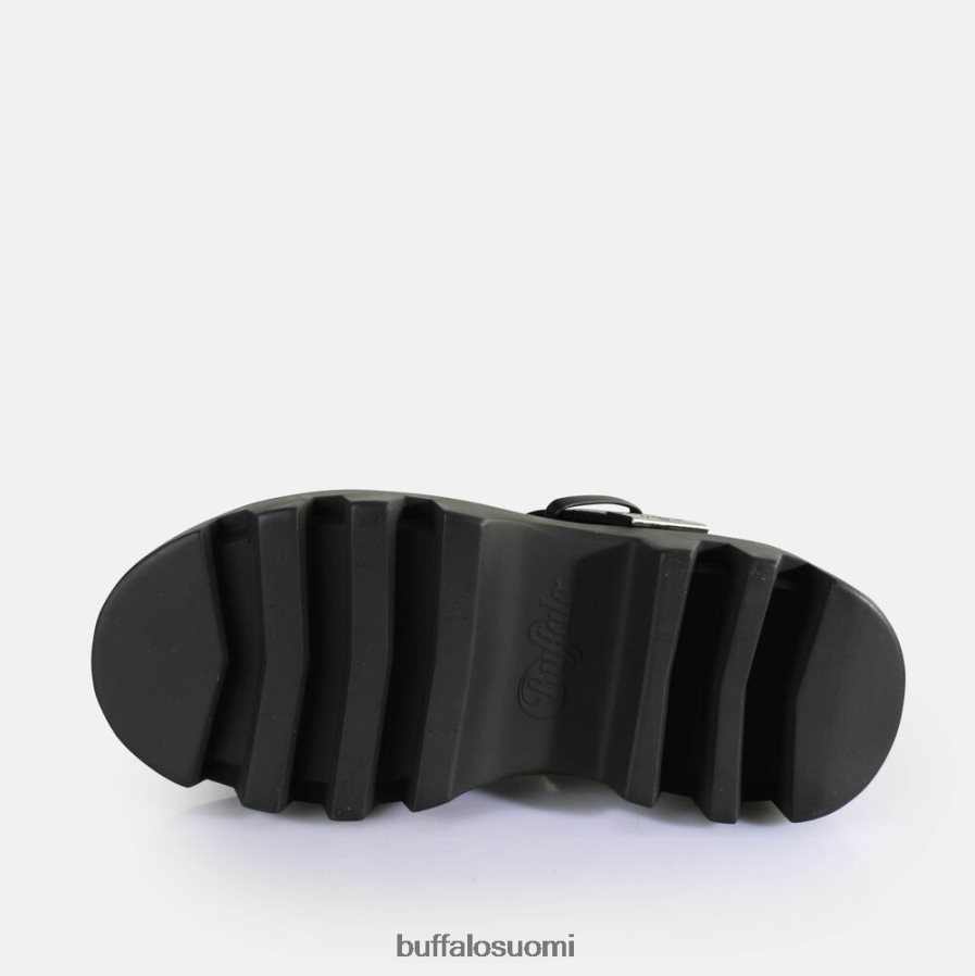 flora slide platform sandaalit vegaani DZ48H4565 musta Buffalo |diat