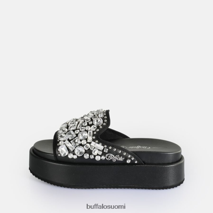 noa glam slide platform sandaalit vegaani DZ48H460 musta Buffalo |diat