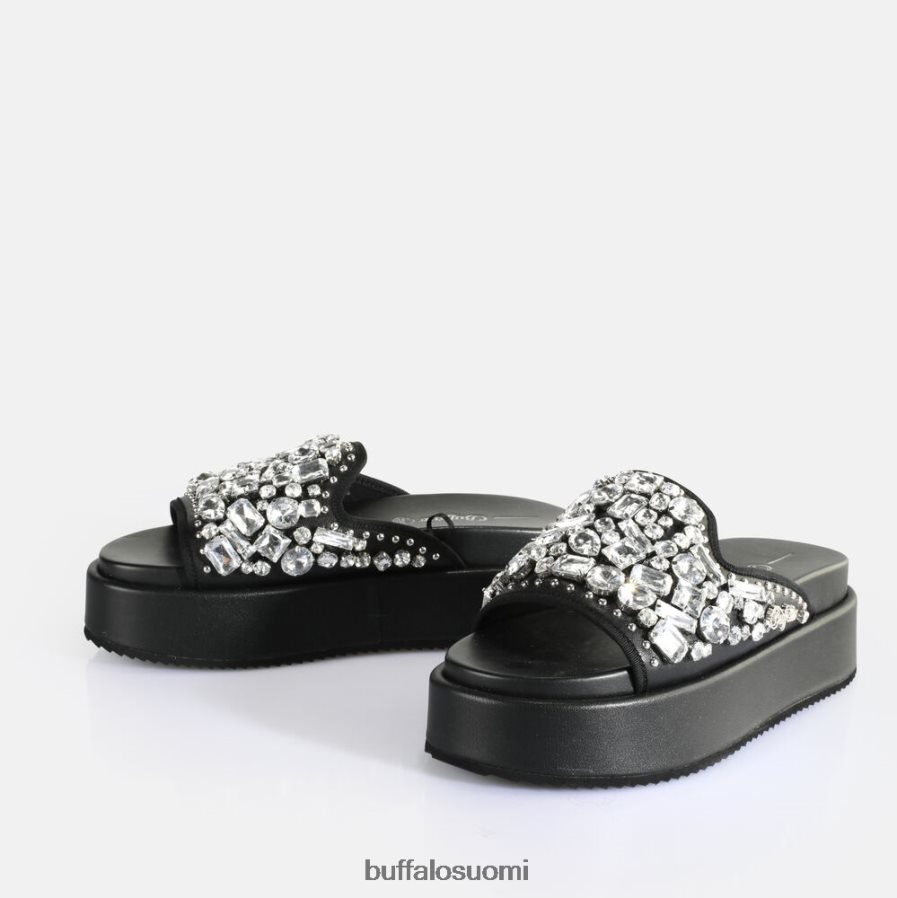 noa glam slide platform sandaalit vegaani DZ48H460 musta Buffalo |diat