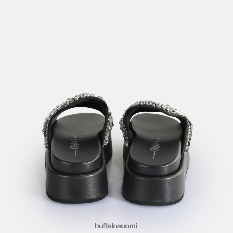 noa glam slide platform sandaalit vegaani DZ48H460 musta Buffalo |diat