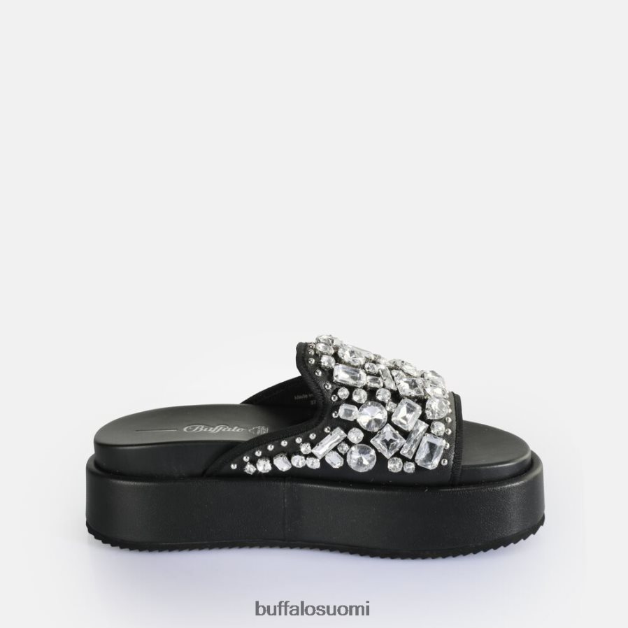 noa glam slide platform sandaalit vegaani DZ48H460 musta Buffalo |diat