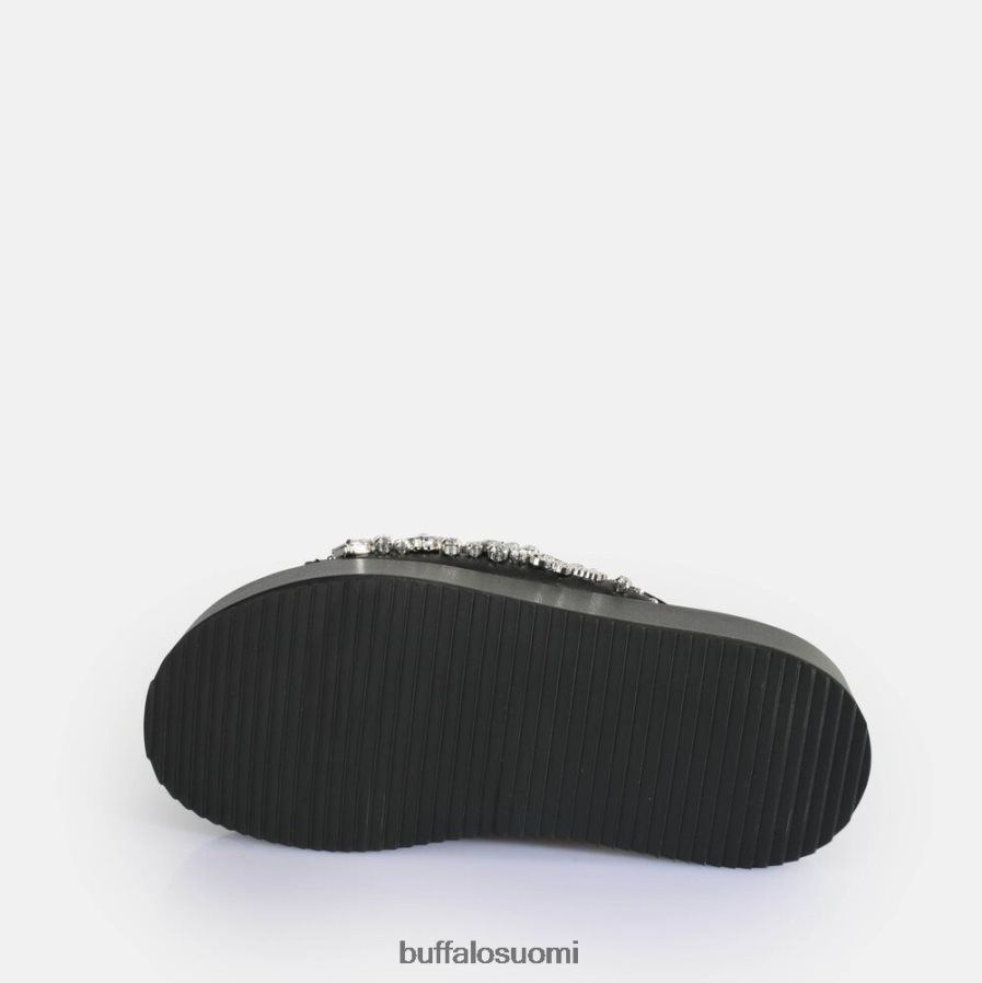noa glam slide platform sandaalit vegaani DZ48H460 musta Buffalo |diat