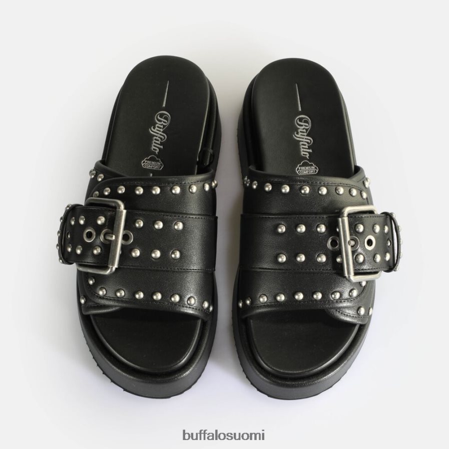 noa rock slide platform sandaalit vegaani DZ48H4156 musta Buffalo |diat