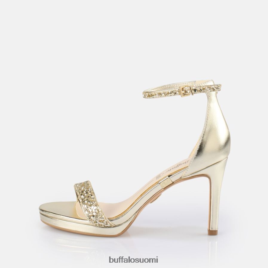 Monroe 2-korkoiset sandaalit, vegaani DZ48H4228 kulta Buffalo |sandaalit