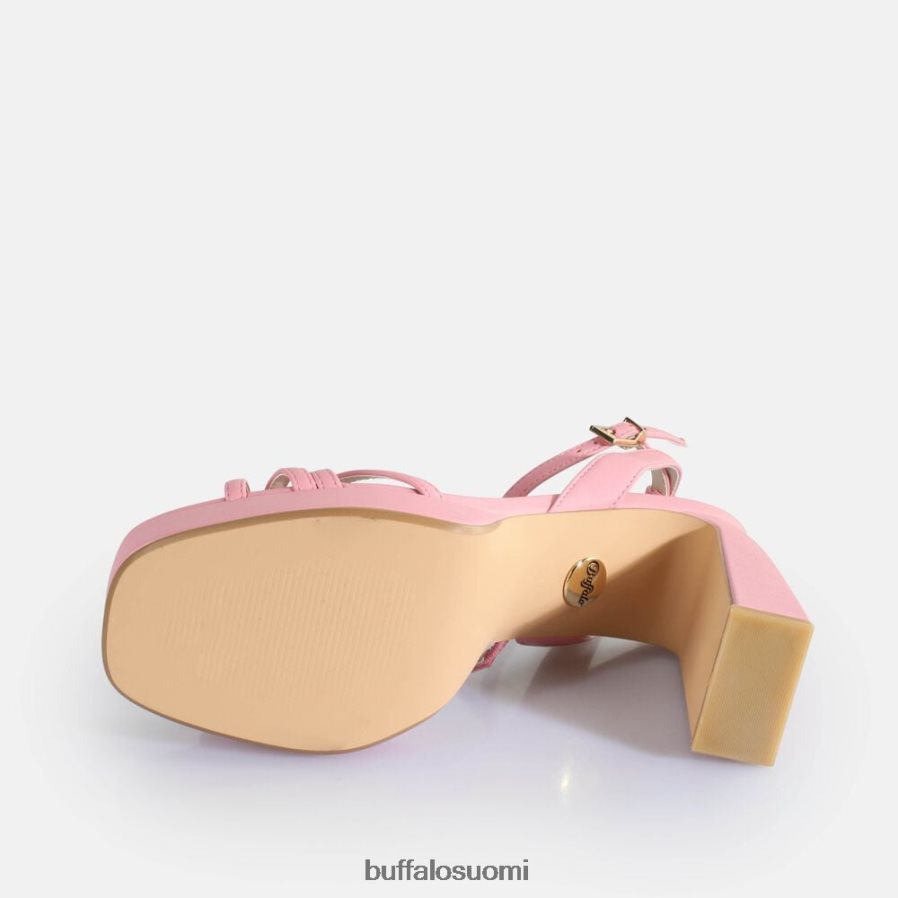 cherry Cage -korkokengät vegaaniset sandaalit DZ48H4312 vaaleanpunainen Buffalo |sandaalit