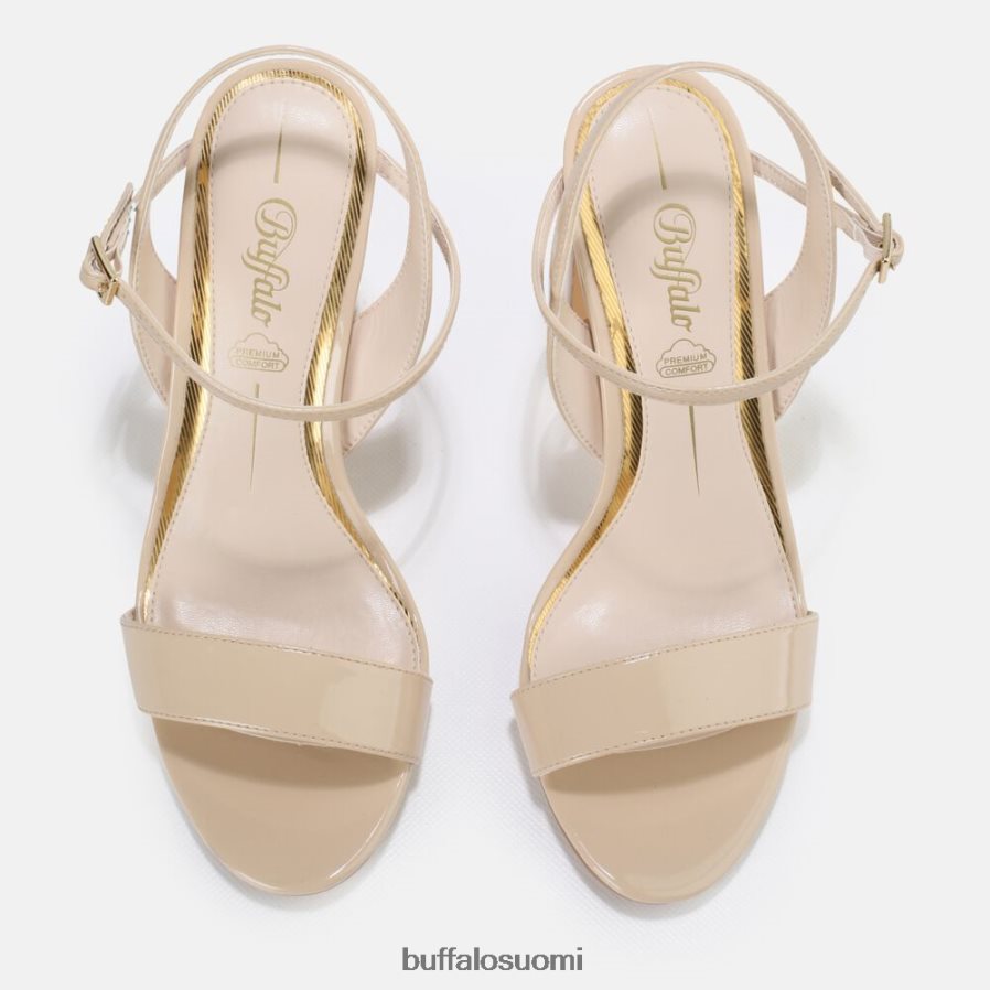 jean siisti korkeakorkoinen sandaali vegaani DZ48H435 beige Buffalo |sandaalit
