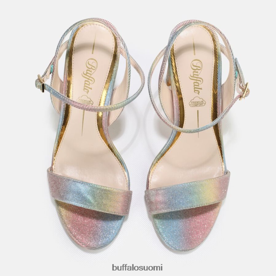 jean siisti korkeakorkoinen sandaali vegaani DZ48H437 monivärinen Buffalo |sandaalit