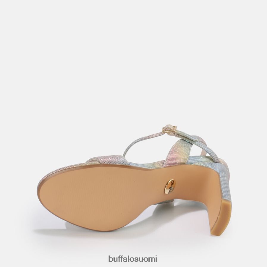 jean siisti korkeakorkoinen sandaali vegaani DZ48H437 monivärinen Buffalo |sandaalit