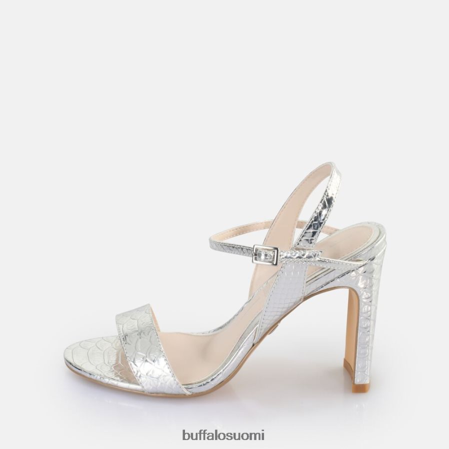 jean siistikorkoinen sandaali vegaani DZ48H439 käärme hopeaa Buffalo |sandaalit
