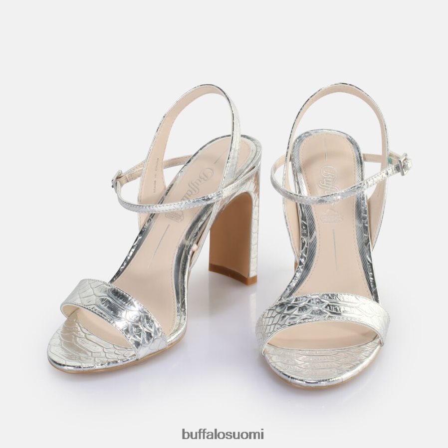 jean siistikorkoinen sandaali vegaani DZ48H439 käärme hopeaa Buffalo |sandaalit
