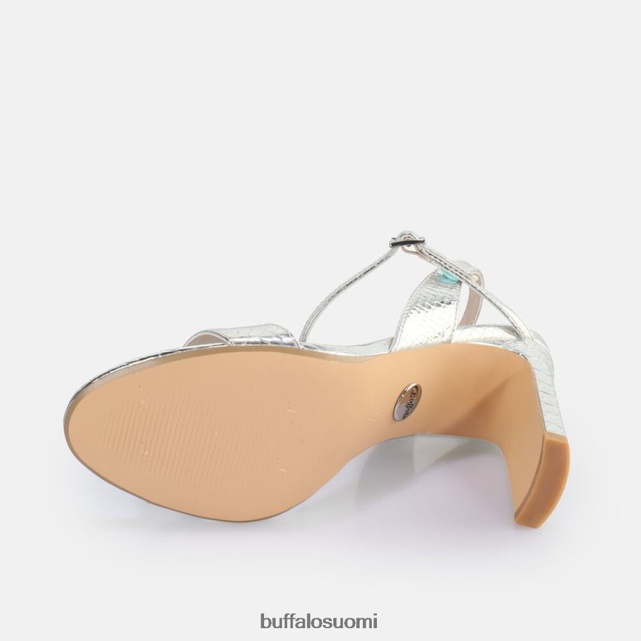 jean siistikorkoinen sandaali vegaani DZ48H439 käärme hopeaa Buffalo |sandaalit