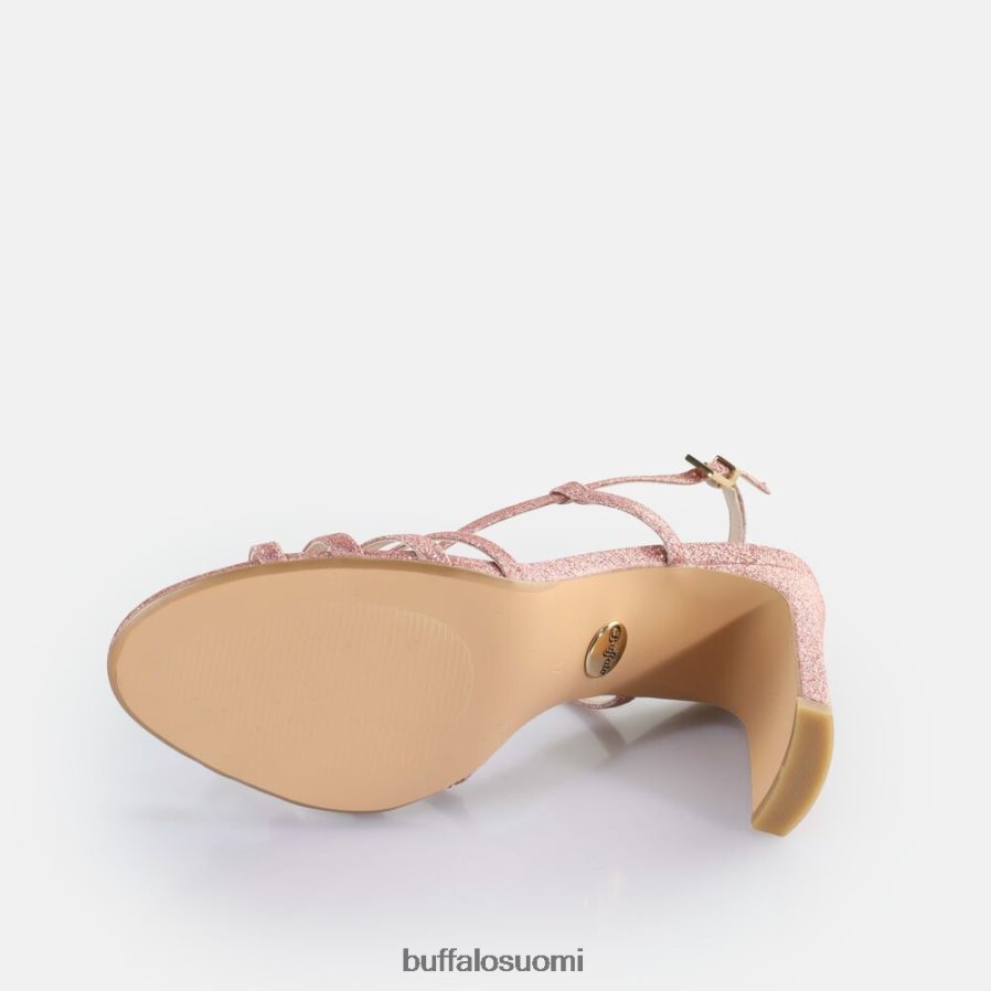 jean vamp korkokengät vegaaniset sandaalit DZ48H4604 tumma pinkki Buffalo |sandaalit