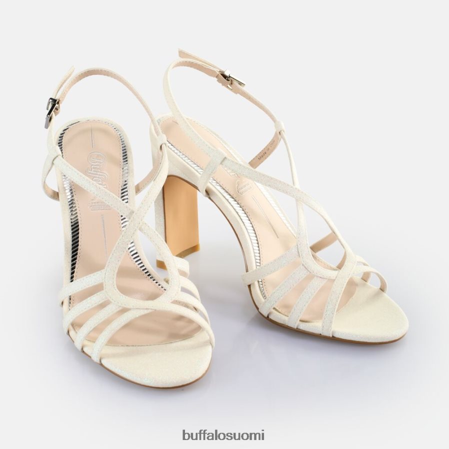 jean vamp korkokengät vegaaniset sandaalit DZ48H4605 valkoinen Buffalo |sandaalit
