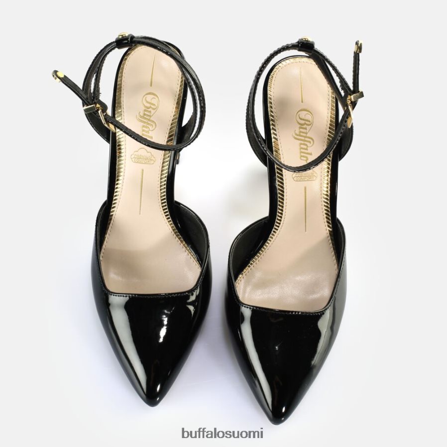 jolie vamp korkokengät vegaaniset sandaalit DZ48H4331 musta Buffalo |sandaalit