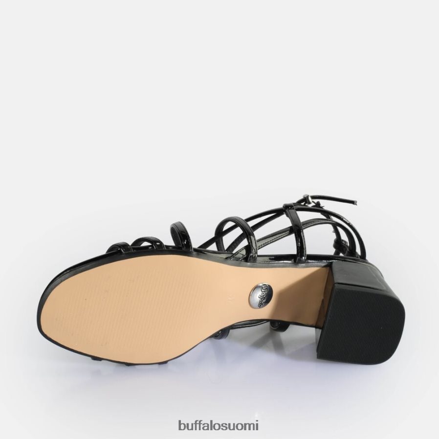 lilly cage korkokengät vegaaniset sandaalit DZ48H4288 musta Buffalo |sandaalit