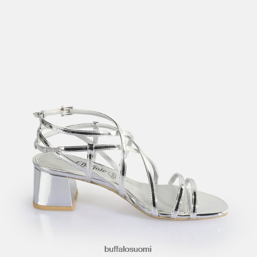 lilly cage korkokengät vegaaniset sandaalit DZ48H4289 hopea Buffalo |sandaalit