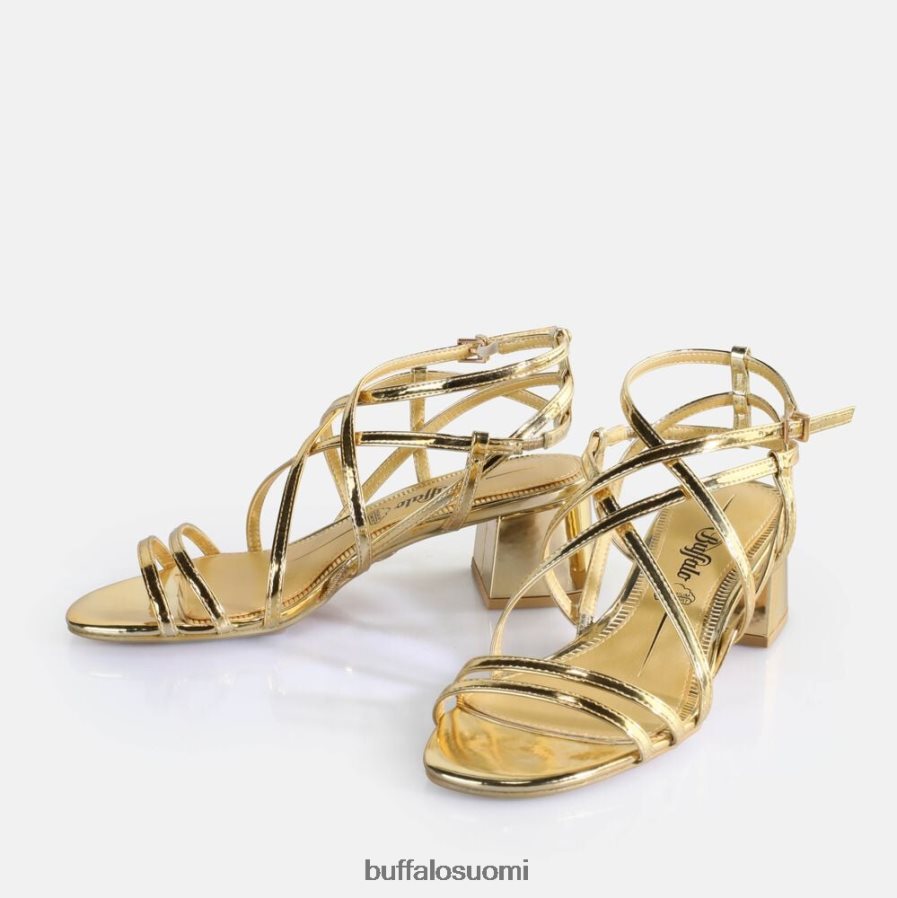 lilly cage korkokengät vegaaniset sandaalit DZ48H4290 kulta Buffalo |sandaalit