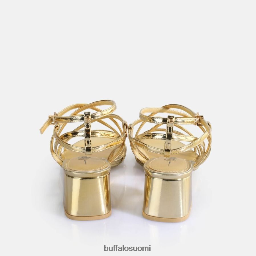 lilly cage korkokengät vegaaniset sandaalit DZ48H4290 kulta Buffalo |sandaalit