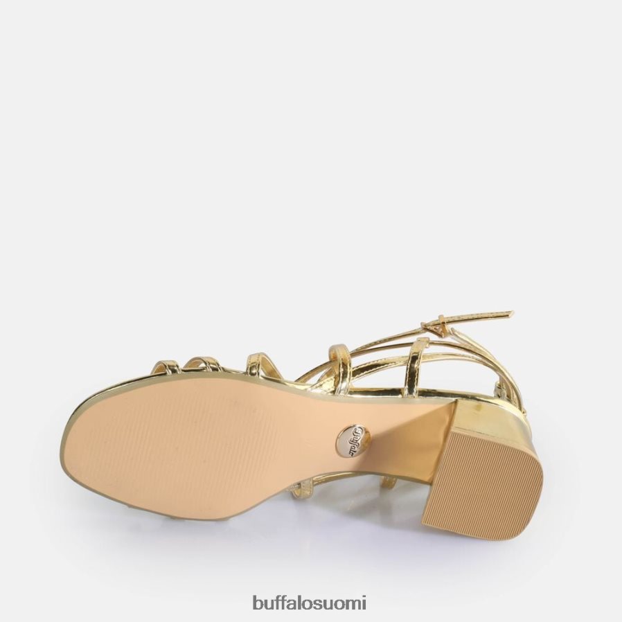 lilly cage korkokengät vegaaniset sandaalit DZ48H4290 kulta Buffalo |sandaalit