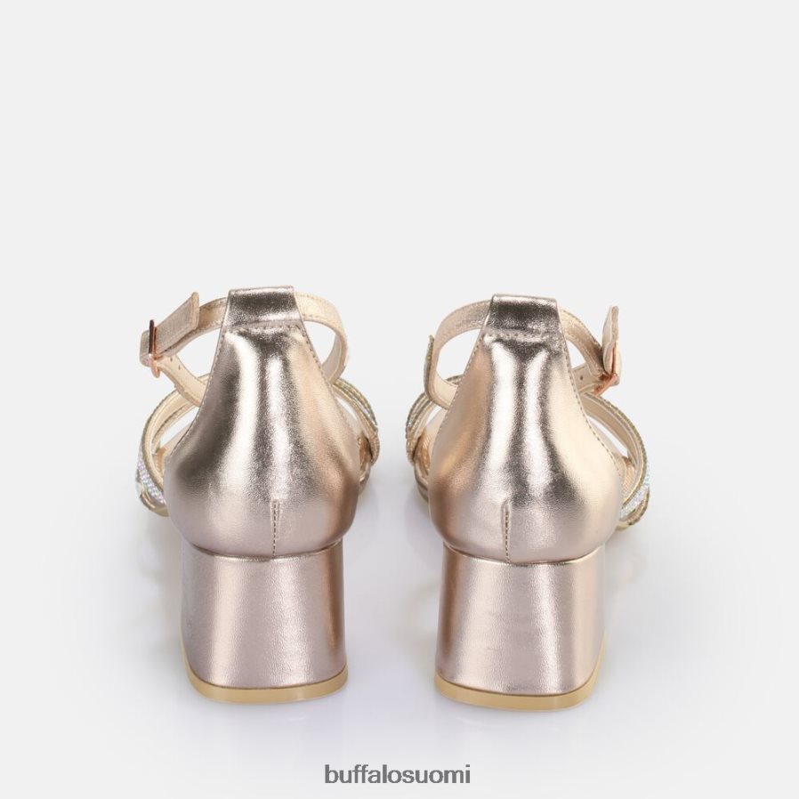 lilly glam korkokengät sandaali vegaani DZ48H427 ruusukulta Buffalo |sandaalit