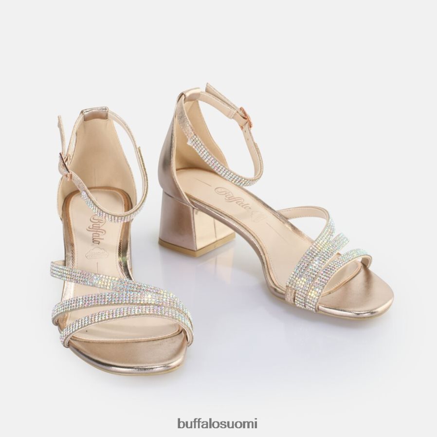 lilly glam korkokengät sandaali vegaani DZ48H427 ruusukulta Buffalo |sandaalit