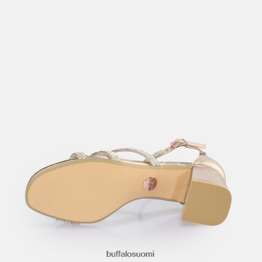 lilly glam korkokengät sandaali vegaani DZ48H427 ruusukulta Buffalo |sandaalit