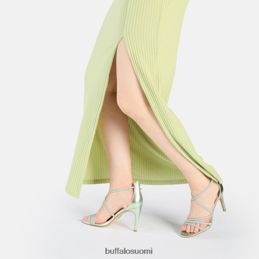 makai 2-korkoiset sandaalit, vegaani DZ48H4494 vihreä Buffalo |sandaalit