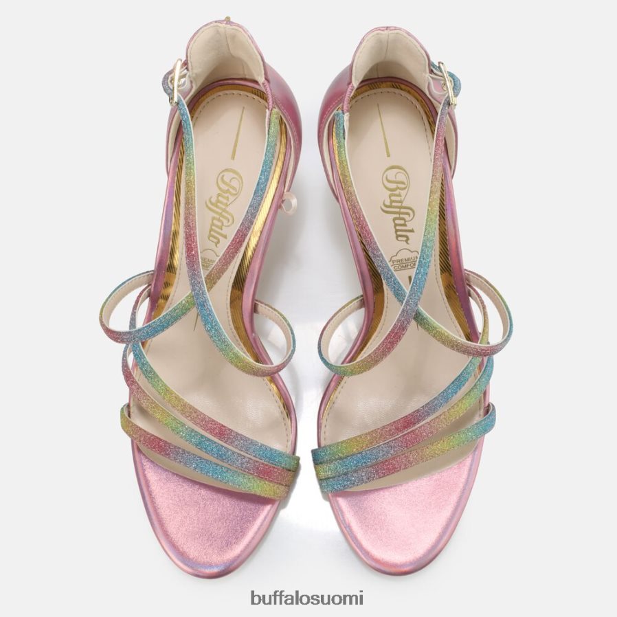 makai 2-korkoiset sandaalit, vegaani DZ48H4495 sateenkaari Buffalo |sandaalit