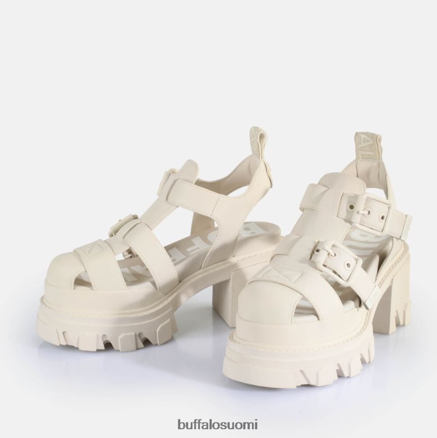 mellakka trooli korkokengät sandaalit vegaani DZ48H483 kerma Buffalo |sandaalit