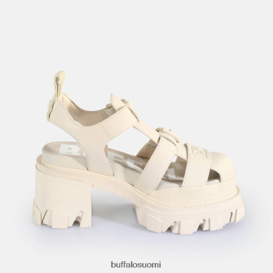 mellakka trooli korkokengät sandaalit vegaani DZ48H483 kerma Buffalo |sandaalit