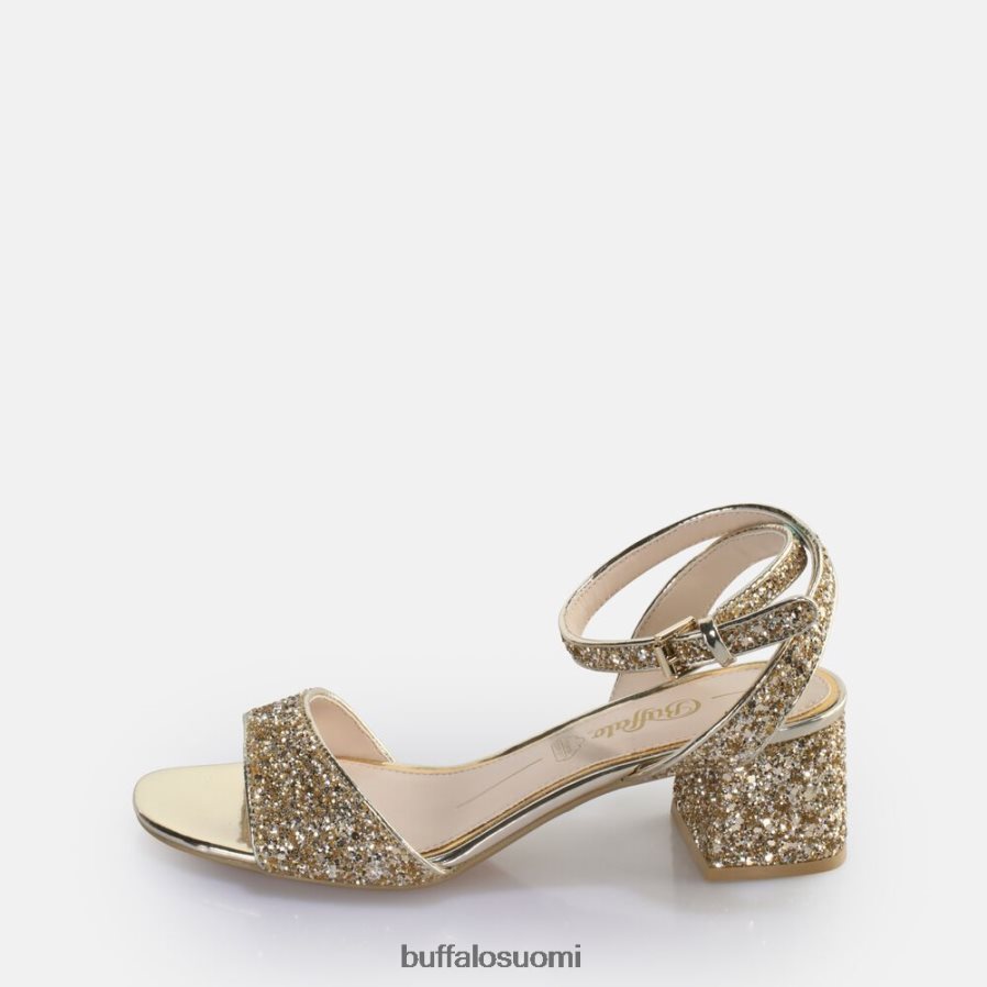 rainelle-korkoinen sandaali vegaaninen DZ48H4542 kulta Buffalo |sandaalit