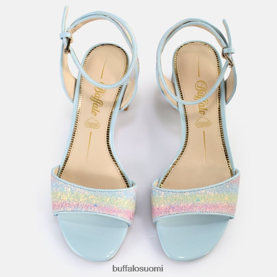 rainelle korkokengät vegaaniset sandaalit DZ48H4539 pastelli sekoitus Buffalo |sandaalit