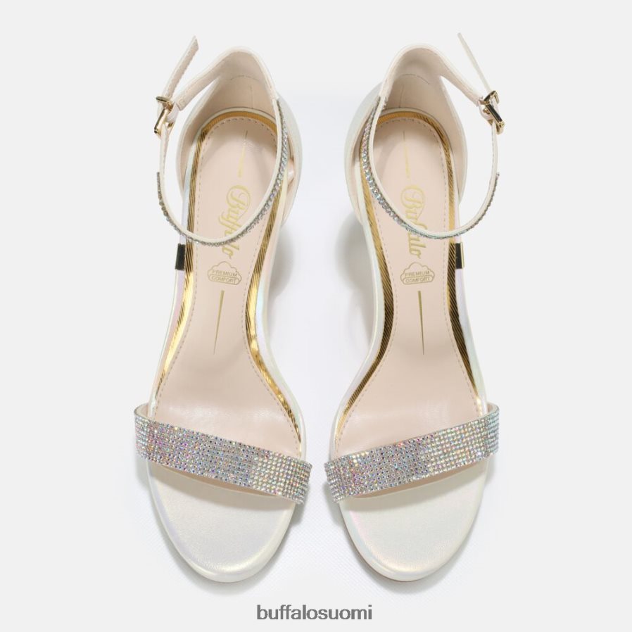 vegaani monroe korkeakorkoiset sandaalit DZ48H4226 helmenvalkoinen Buffalo |sandaalit