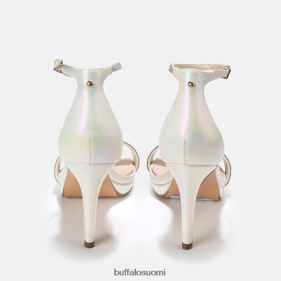 vegaani monroe korkeakorkoiset sandaalit DZ48H4226 helmenvalkoinen Buffalo |sandaalit