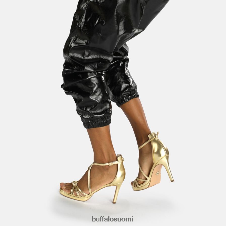 vegaaninen serena bow korkeakorkoinen sandaali DZ48H4285 kulta Buffalo |sandaalit