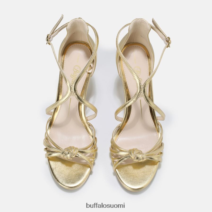 vegaaninen serena bow korkeakorkoinen sandaali DZ48H4285 kulta Buffalo |sandaalit