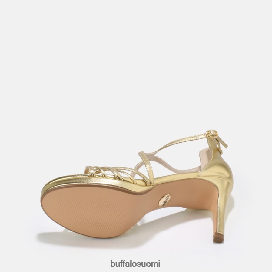 vegaaninen serena bow korkeakorkoinen sandaali DZ48H4285 kulta Buffalo |sandaalit