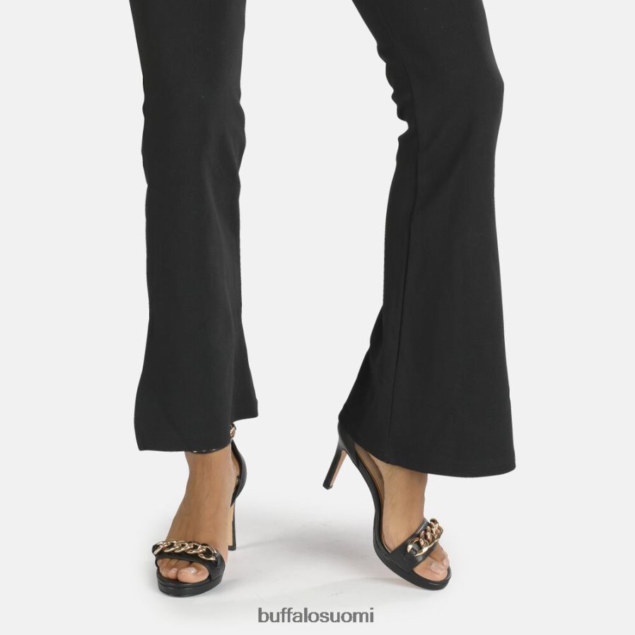vegaaninen serena-ketju korkeakorkoinen sandaali DZ48H4308 musta Buffalo |sandaalit
