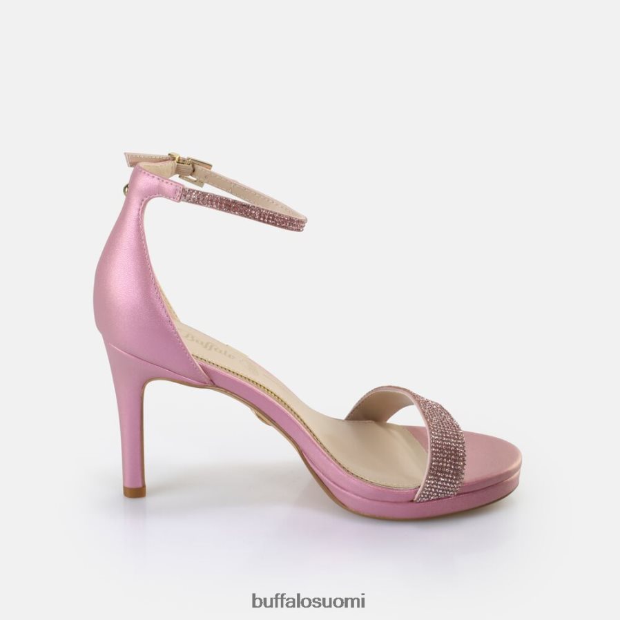 vegaaniset monroe 2-korkoiset sandaalit DZ48H4231 pinkki metallinen Buffalo |sandaalit