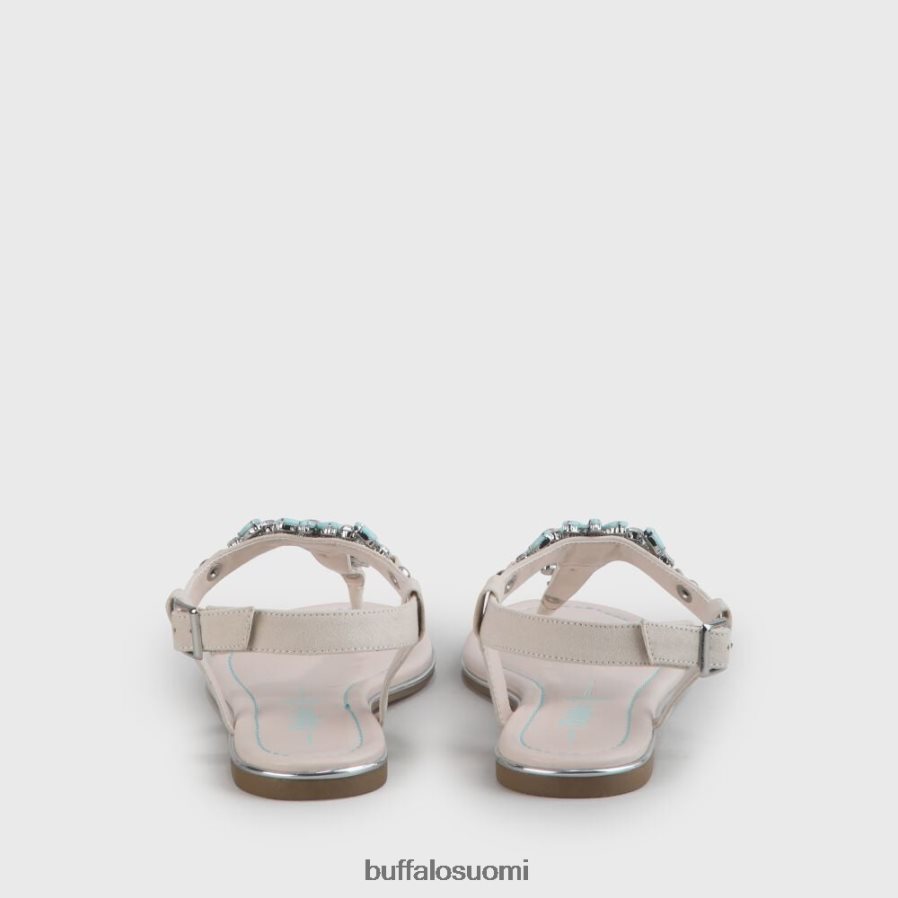 rosalie vegaani litteät sandaalit mokkanahka look DZ48H4341 beige/vaaleanvihreä Buffalo |sandaalit